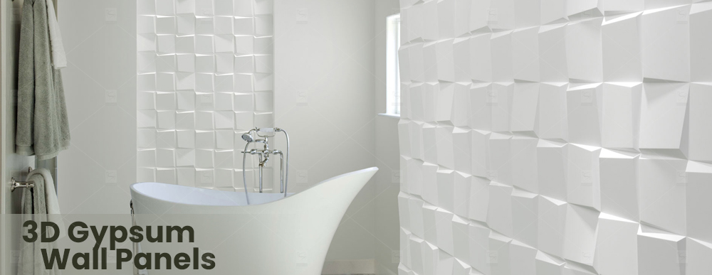 3D Gypsum Wall Panels