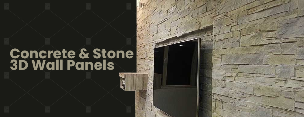 Concrete & Stone 3D Wall Panels