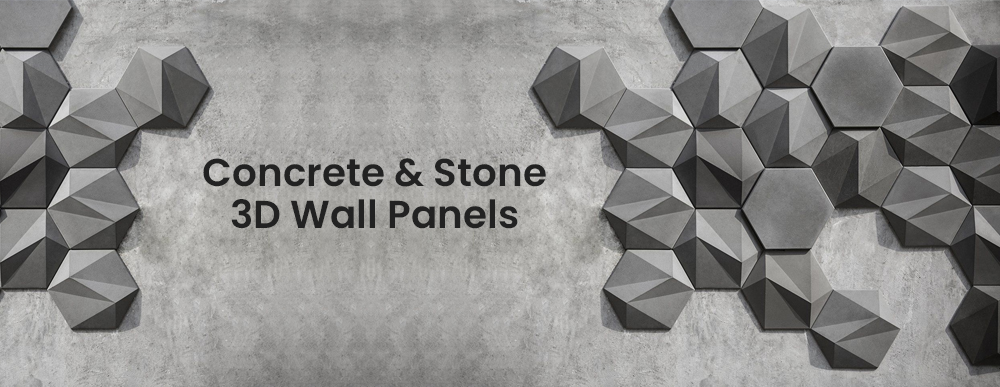 Concrete & Stone 3D Wall Panels
