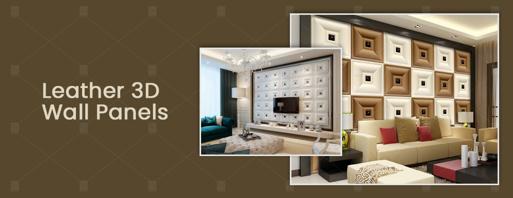 Leather 3D Wall Panels