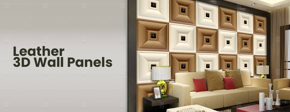 Leather 3D Wall Panels
